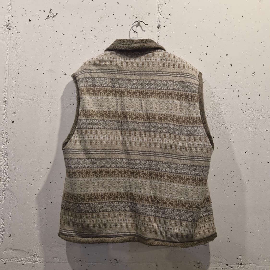 JPN 빈티지 에스닉 양털 더플 조끼 상품이미지5