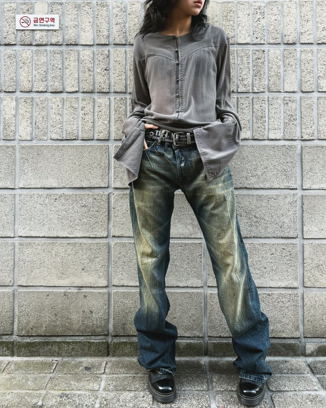 디젤 풀 워싱 그런지 데님진 상품이미지4