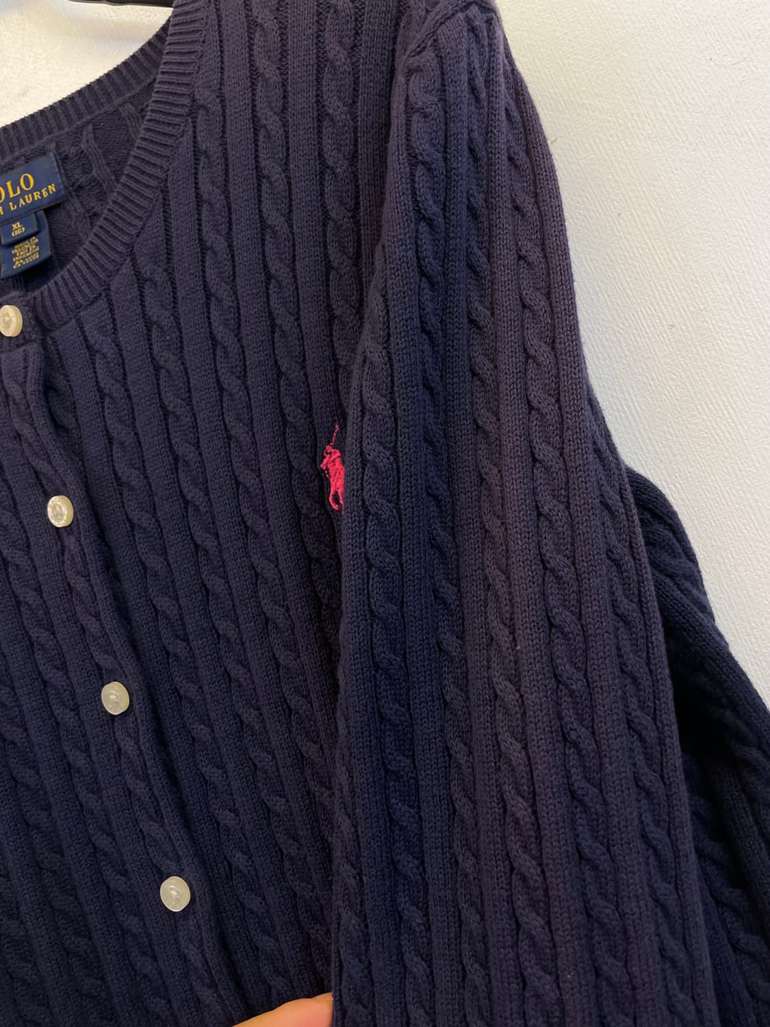 폴로 걸즈 가디건 XL(16) 폴로랄프로렌 니트가디건:) 상품이미지4