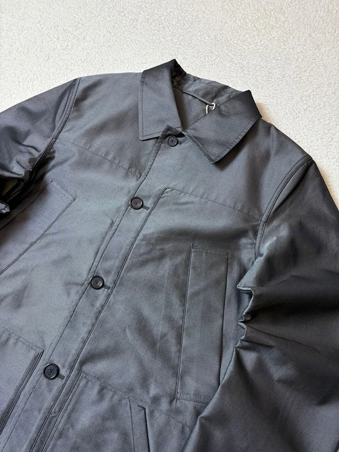 질샌더 00's 메탈릭 후디 미니멀 자켓 PN7540 상품이미지2