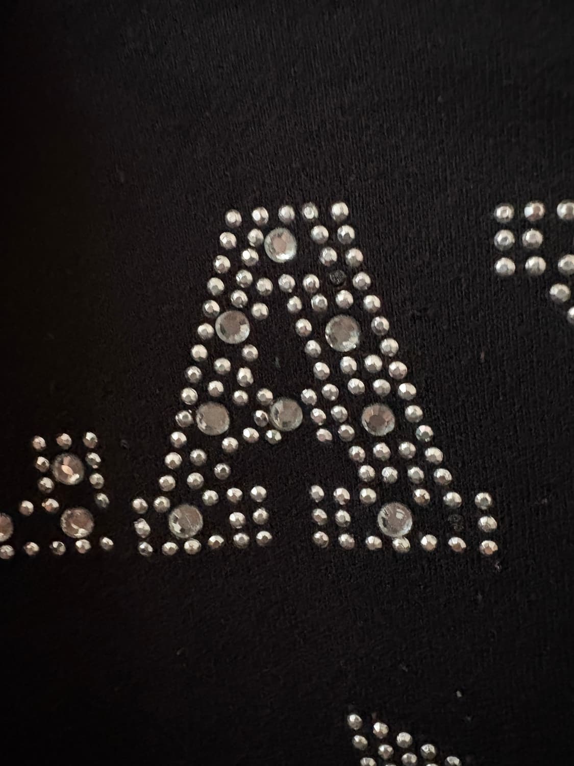 Vintage 큐빅 블랙 티셔츠 상품이미지3