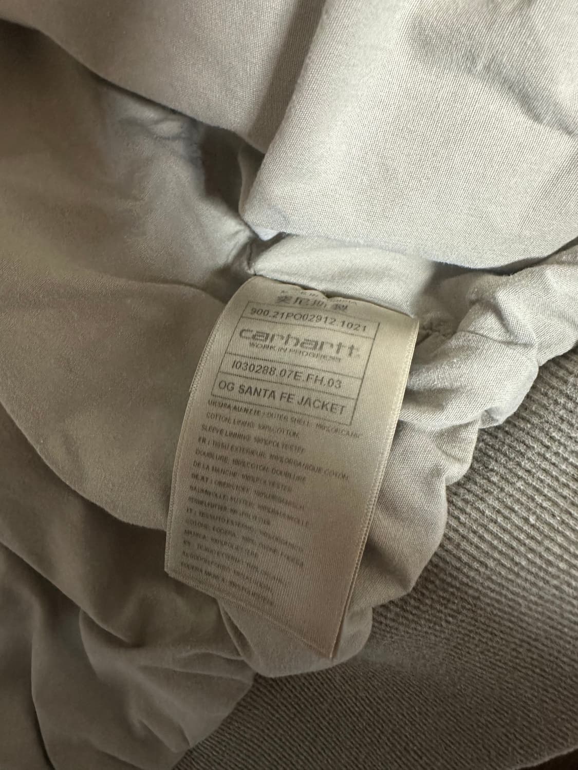 칼하트 WIP OG 산타페 워크자켓 라지 더스키 베이지 상품이미지6