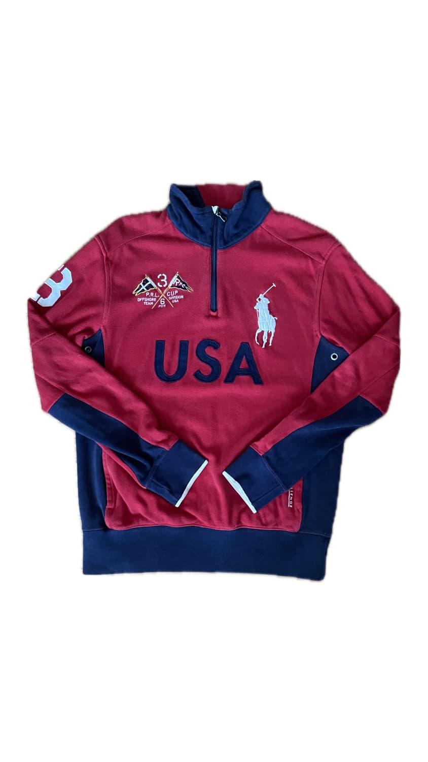 폴로 랄프로렌 USA 하프집업 상품이미지1