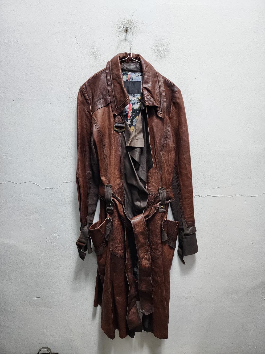 탱커스 산양가죽 보헤미안 히피st 빈티지 레더 코트 상품이미지1