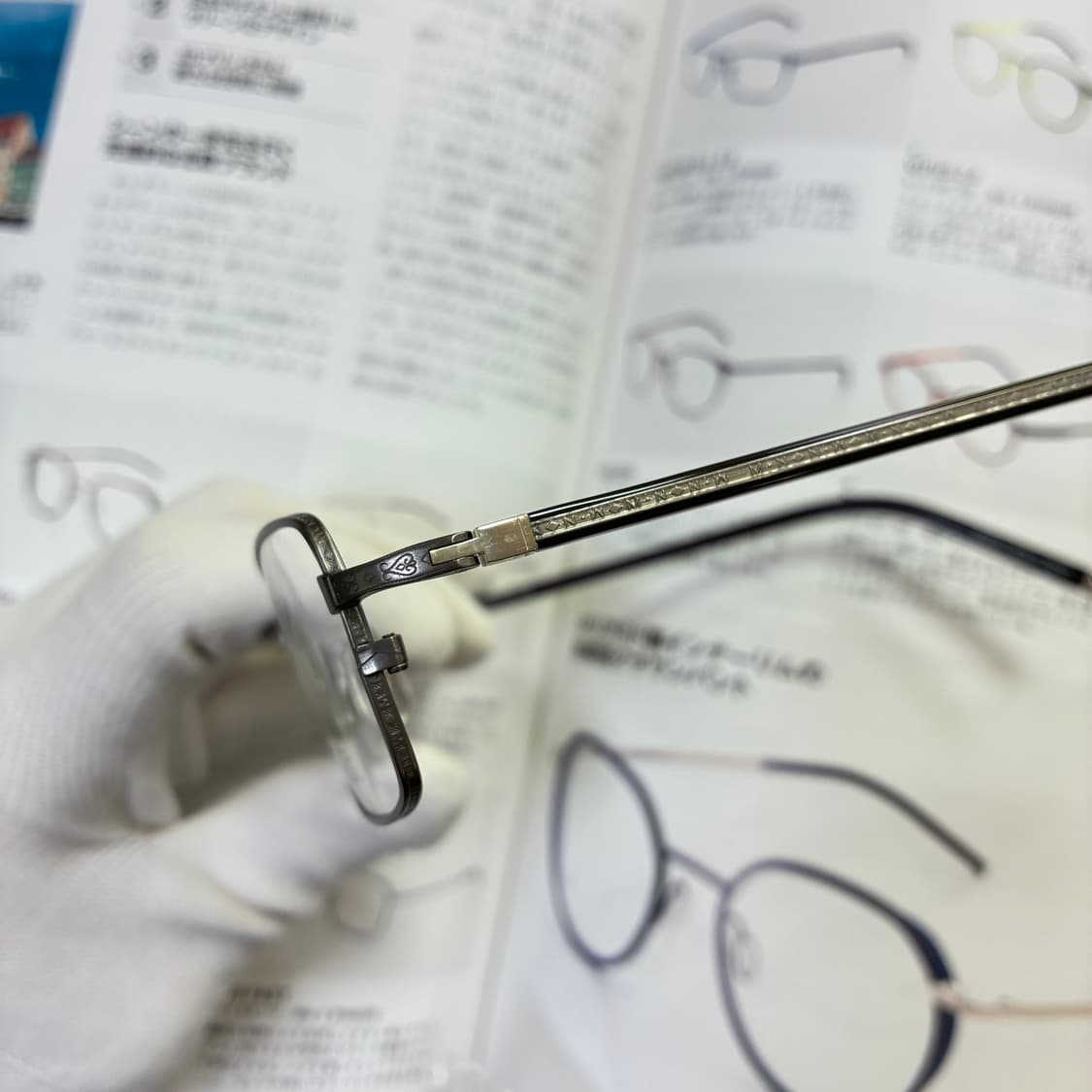 CITIZEN 시티즌 티타늄 골드 일본 안경 상품이미지4