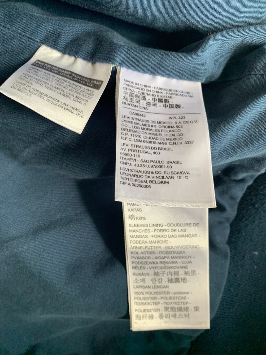 리바이스 실버탭 데님 바시티 자켓 XL 상품이미지3