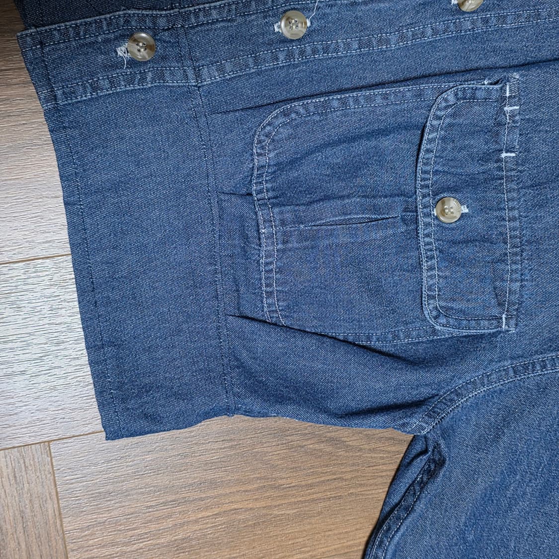 Japanese Rugged Wear crop denim shirt 상품이미지5