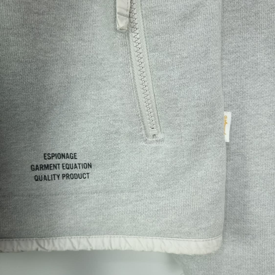 [에스피오나지] 스웻 하프집업 반집업 맨투맨 그레이 M19846 상품이미지6