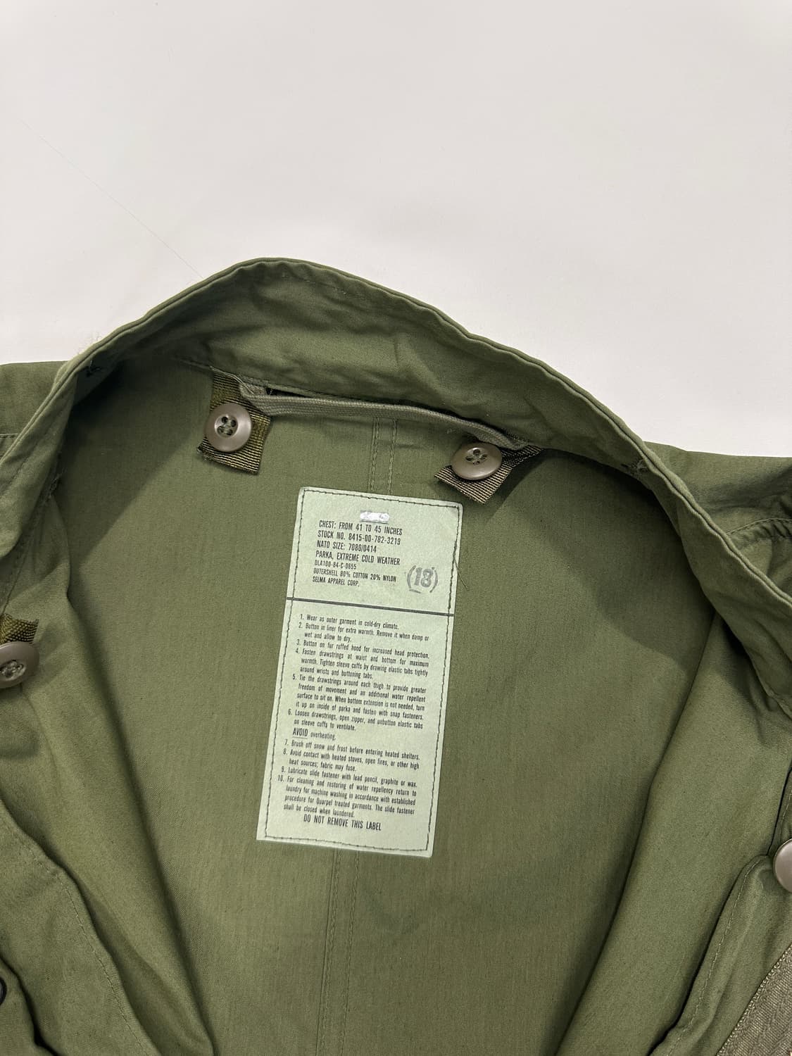 US Army Original 80s  M-65 Fishtail 상품이미지3