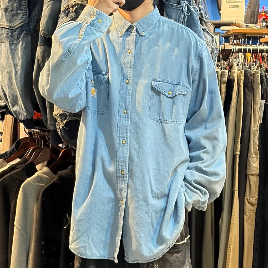 [NO.9] 칼하트 데님 긴팔셔츠 상품이미지2