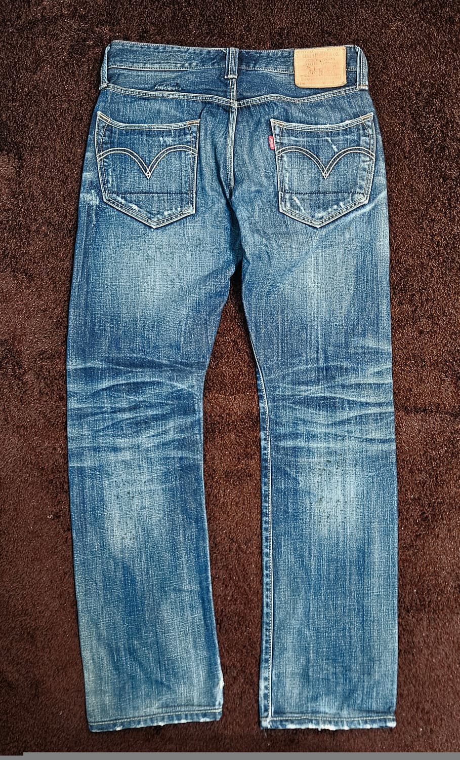 리바이스 522 슬림 스트레이트 데미지 워싱진 상품이미지1