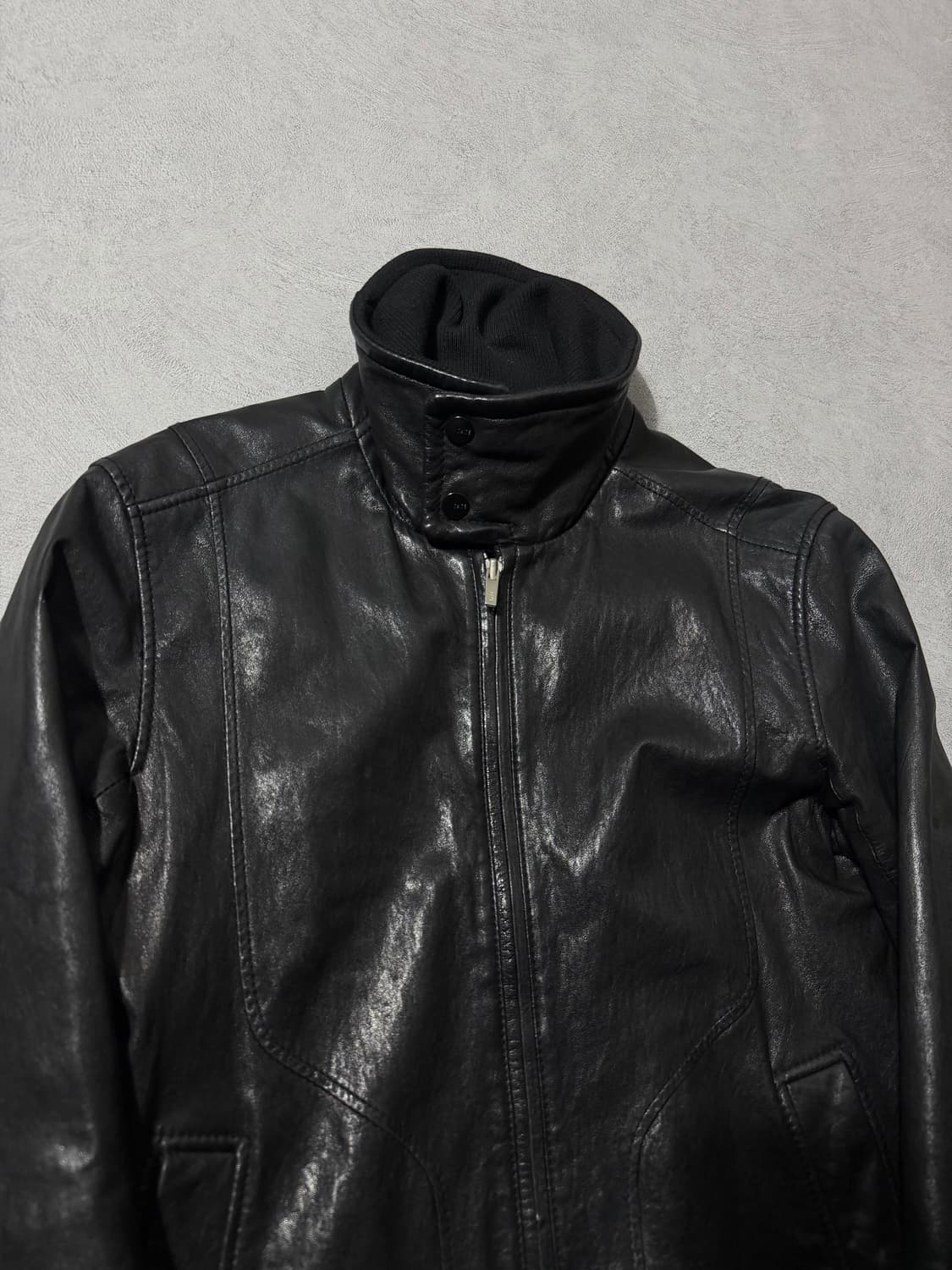 Tate 하이넥 램스킨 자켓 상품이미지4