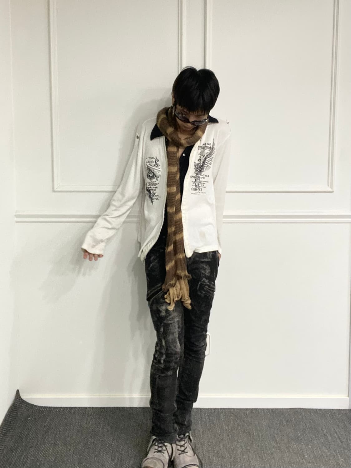 [Urban Avenue]2000s Printing Layered Zip 상품이미지2