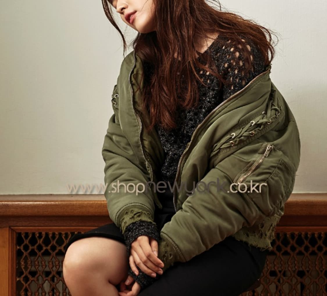 이로 (IRO) 아틸라 레이스업 봄버 항공 점퍼  상품이미지10