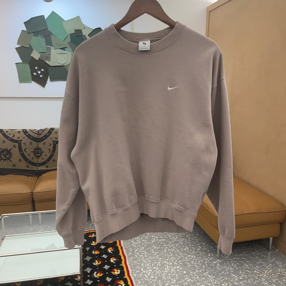 나이키 NRG 솔로 스우시 폭닥 카페라떼 맨투맨 L C07398 상품이미지3