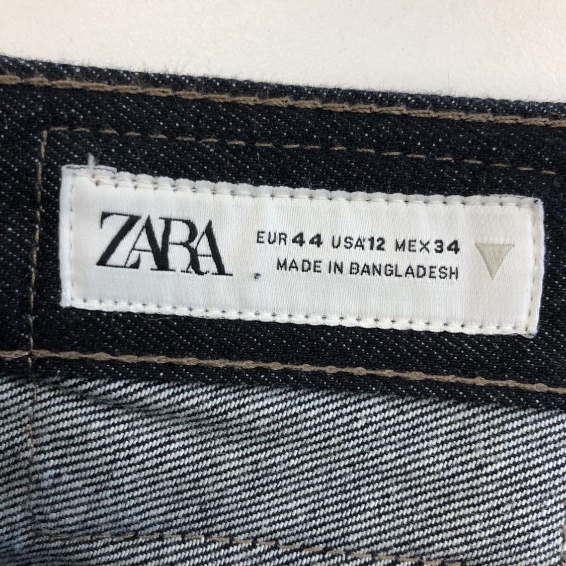 자라 와이드 자수 데님진 34 인치 상품이미지5