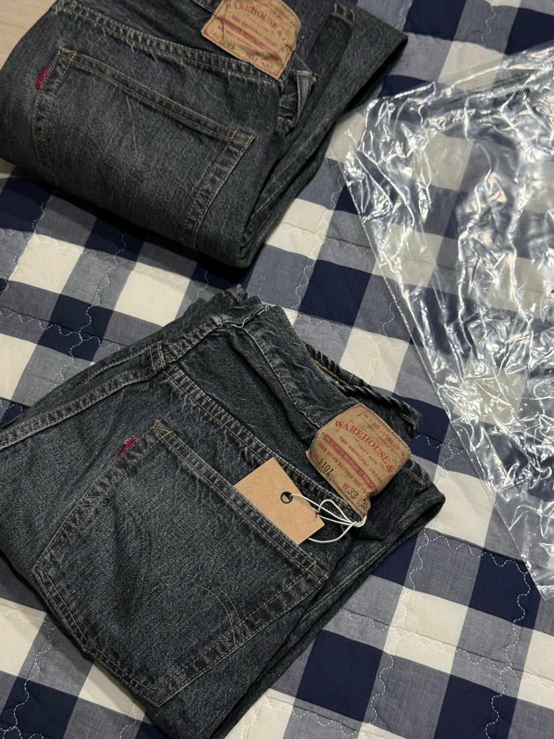 웨어하우스1101 USED WASH Black 상품이미지1