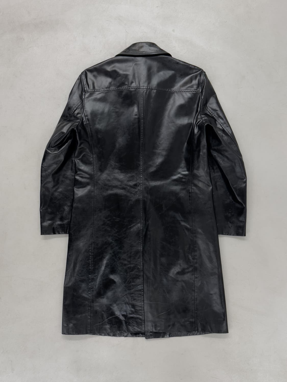 VISARUNO 홀스하이드 레더 코트 상품이미지6