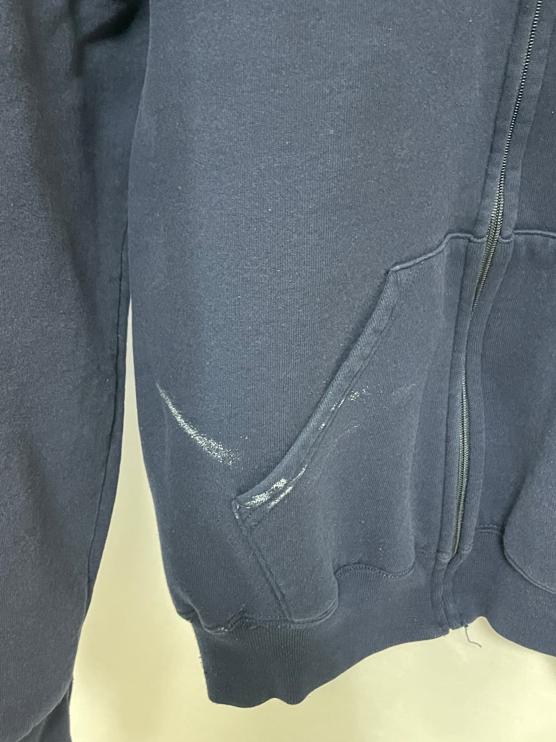 [D.O Vtg] 90s 러셀 50/50 후드 집업 네이비(XL) 상품이미지4