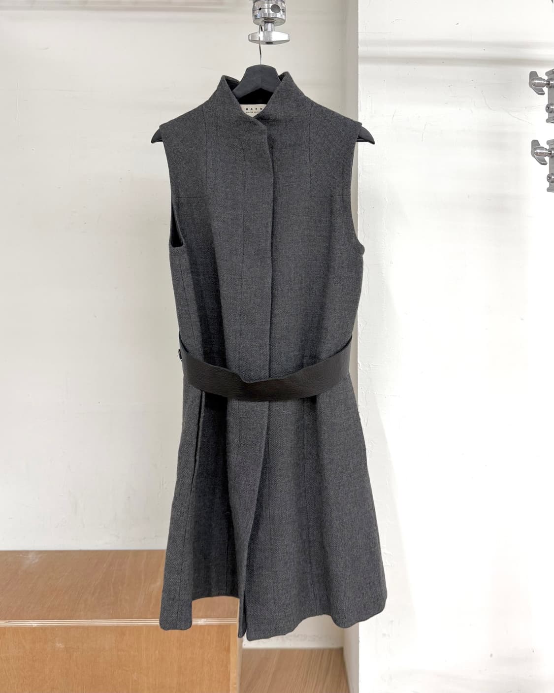 마르니 그레이 벨티드 베스트 상품이미지1