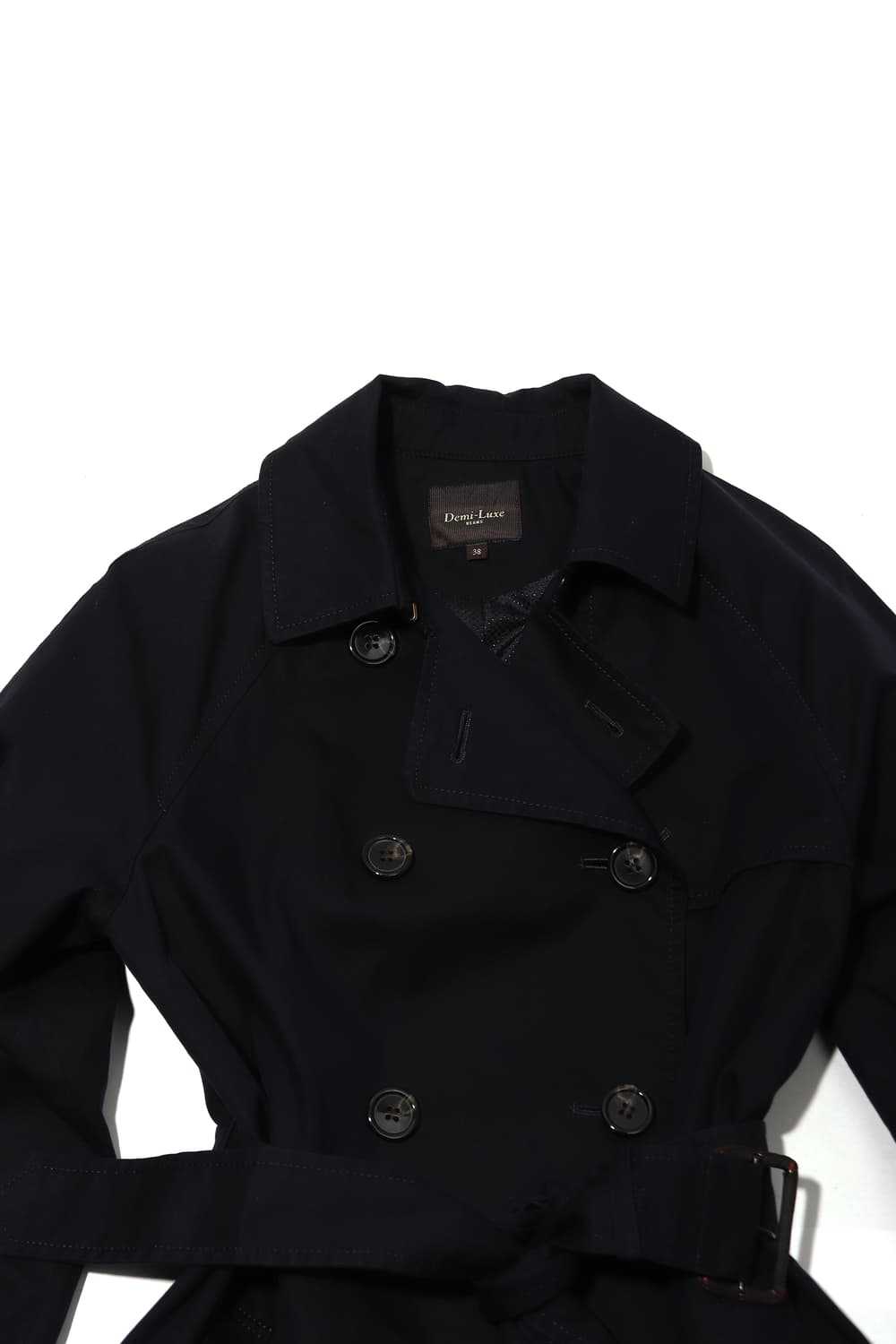 DEMI LUXE BEAMS 다크네이비 코튼 더플 코트 women 38 상품이미지3