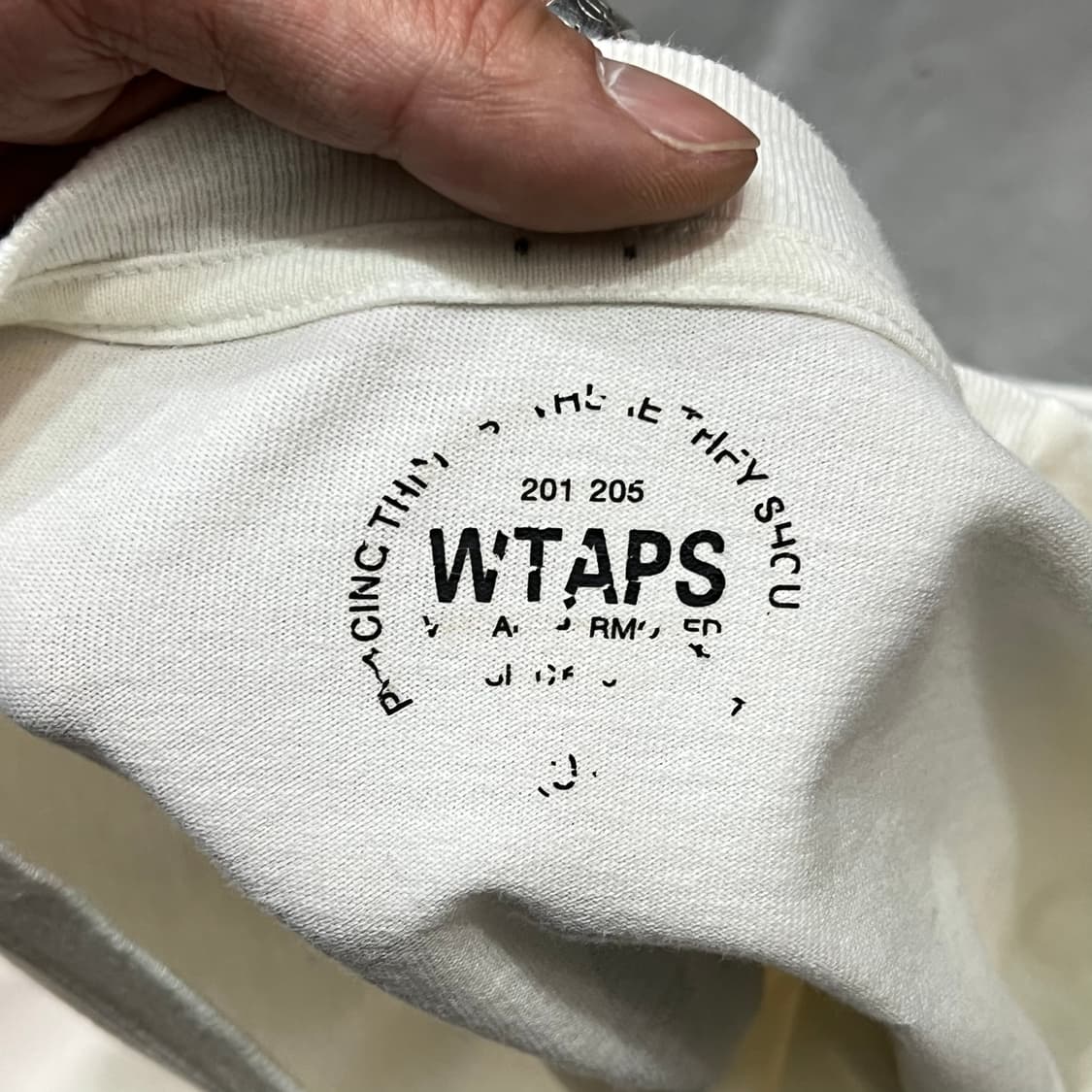  더블탭스 레터링 롱슬리브 y14418 상품이미지8