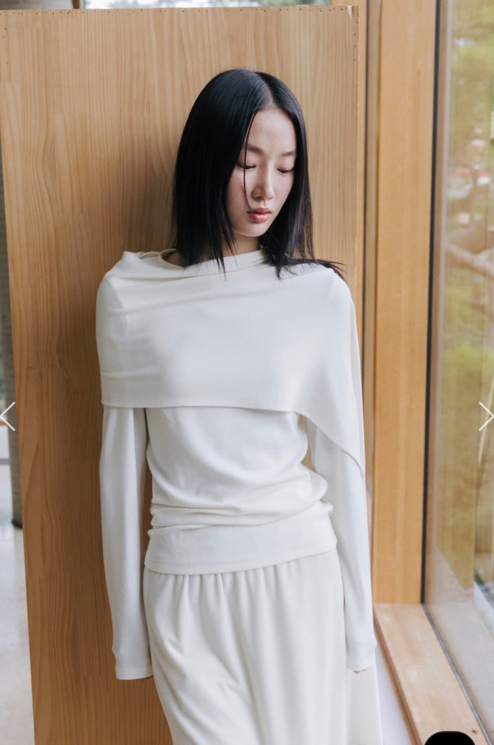 monoha wool muffler t-shirt 상품이미지4