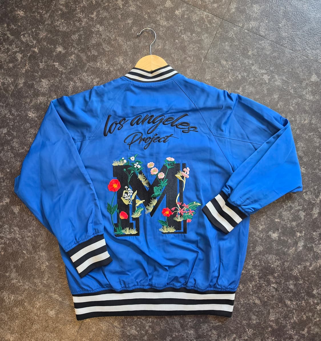 LAP 브랜드 블루 컬러 유니섹스 빈티지 스타디움 자켓- F 상품이미지7