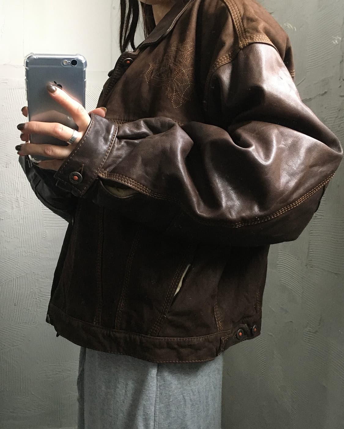 Kudsak 스웨이드 레더 트러커 자켓  상품이미지2