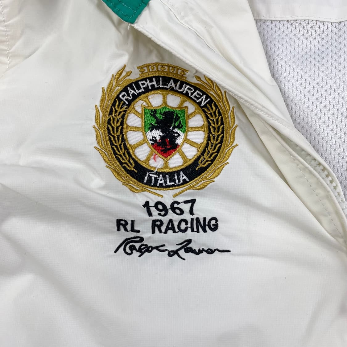 폴로 빅포니 화이트 자수 레이싱 나일론 자켓 (100) 상품이미지5