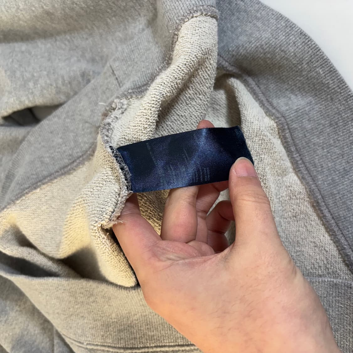 90 S 타미힐피거 그레이 스몰로고 면 맨투맨 남여공용 상품이미지4