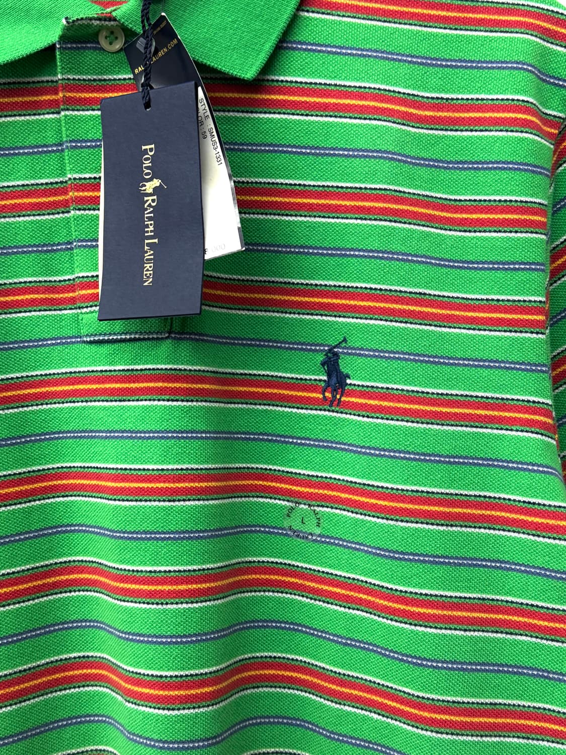 폴로 그린 레드 스트라이프 pk 반팔티 상품이미지5