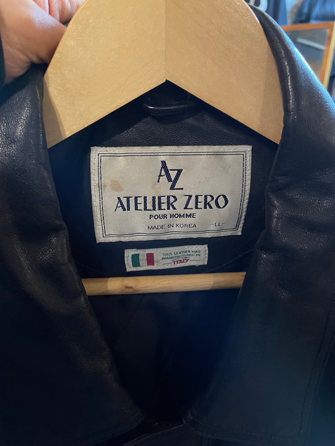 ATELIER ZERO 양가죽 유틸리티헌팅 자켓 블랙 상품이미지5