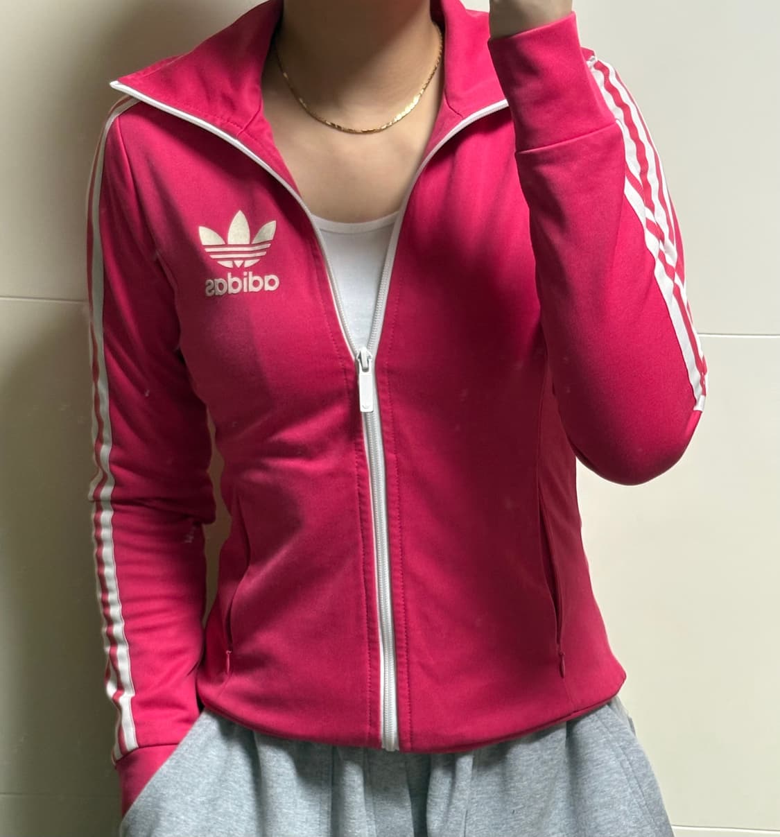 아디다스 핑크 유로파 빅로고 져지 상품이미지1