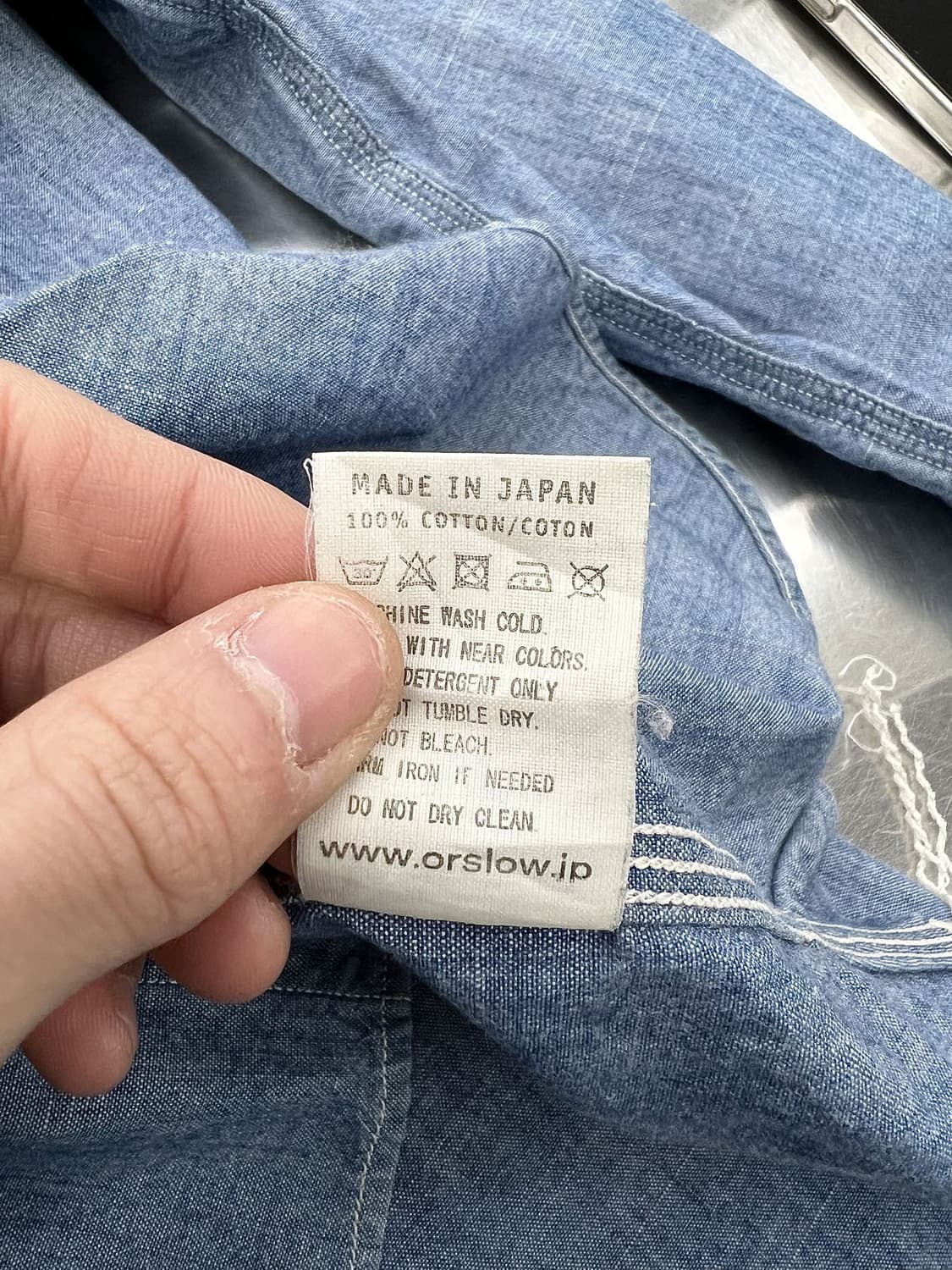 오어슬로우 샴브레이 오리지널 포켓 워크 셔츠 상품이미지9