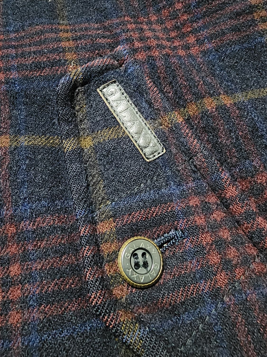 80's 올드스쿨 제일모직 갤럭시 체크 패턴 봄버 자켓 상품이미지8