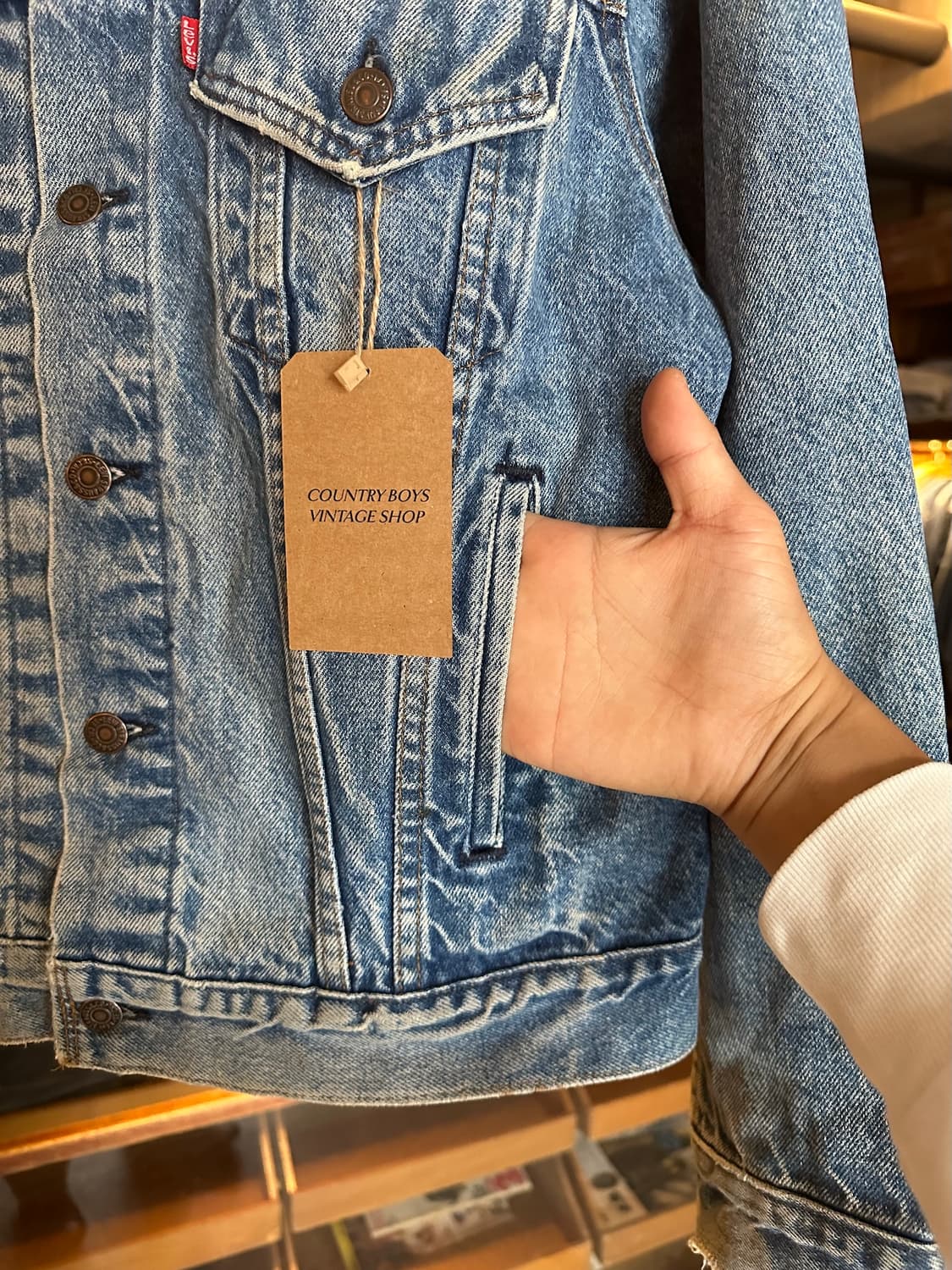 80s USA 빈티지 리바이스 70506 3세대 데님 트러커 자켓 상품이미지5