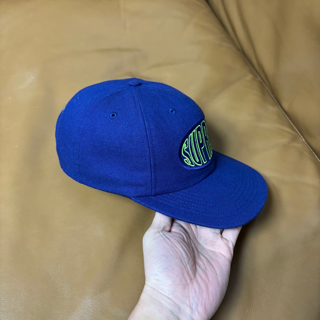 슈프림 6패널 볼캡 모자 오발 네이비 상품이미지3