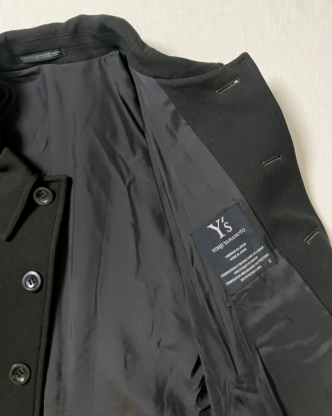 요지야마모토 돌먼슬리브 코트 yohji yamamoto Y’s 기모노 상품이미지9