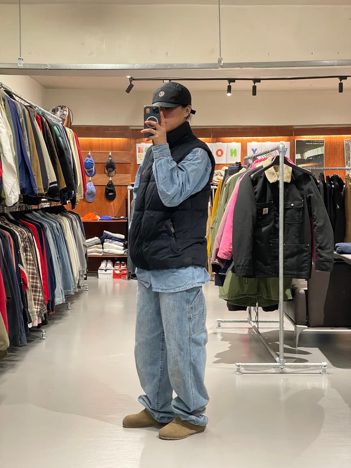 에비수 올드스쿨 패딩 조끼   상품이미지3