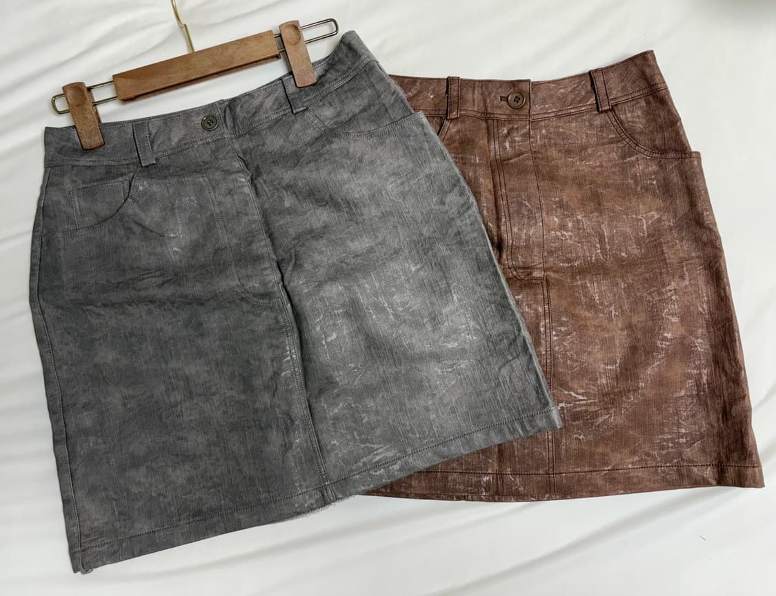 TABLE 러버 스커트 - 그레이 상품이미지5