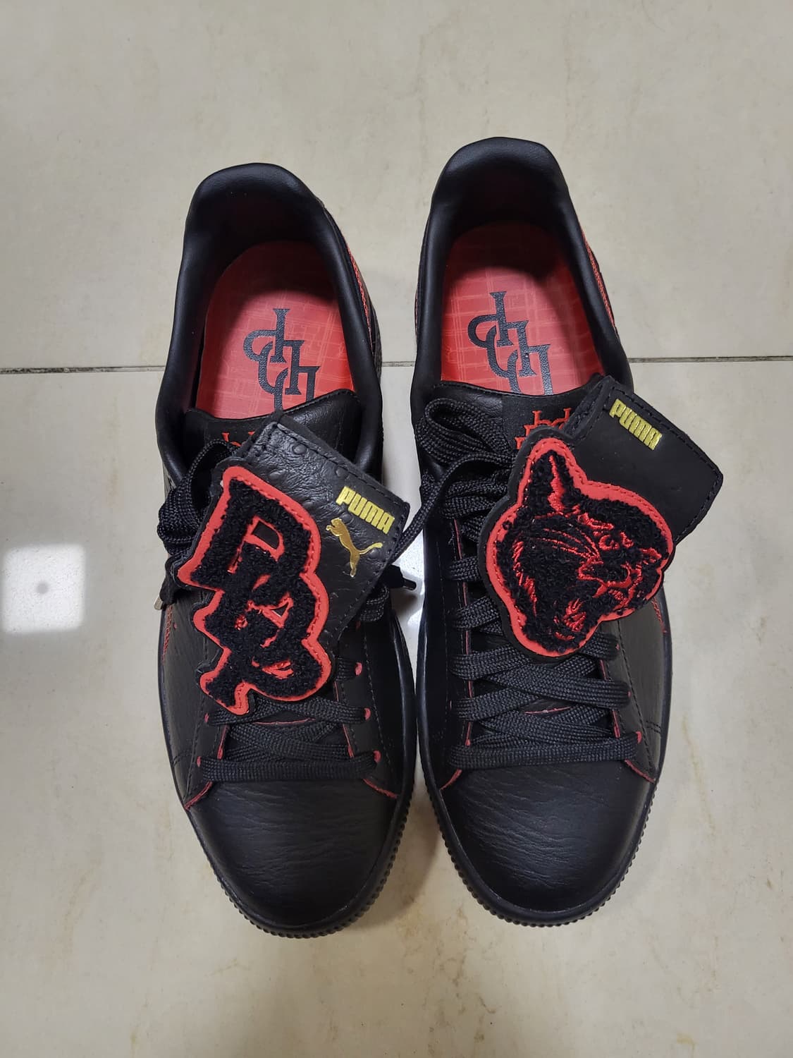 Puma 푸마 x 대퍼 댄 클라이드 포스트게임 블랙 레드 퓨마 260 상품이미지6