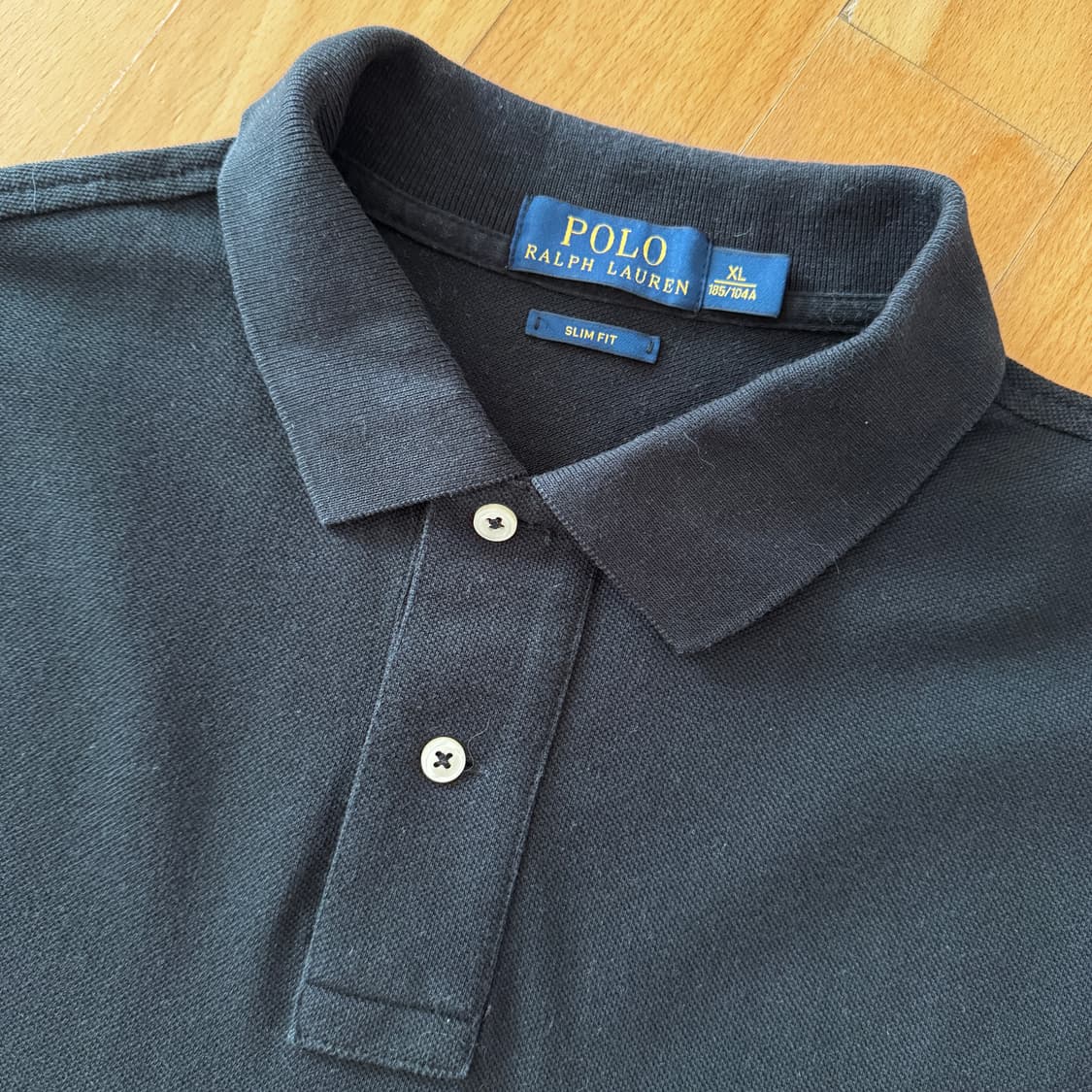폴로 랄프로렌 카라티 슬림핏 블랙 XL 상품이미지4