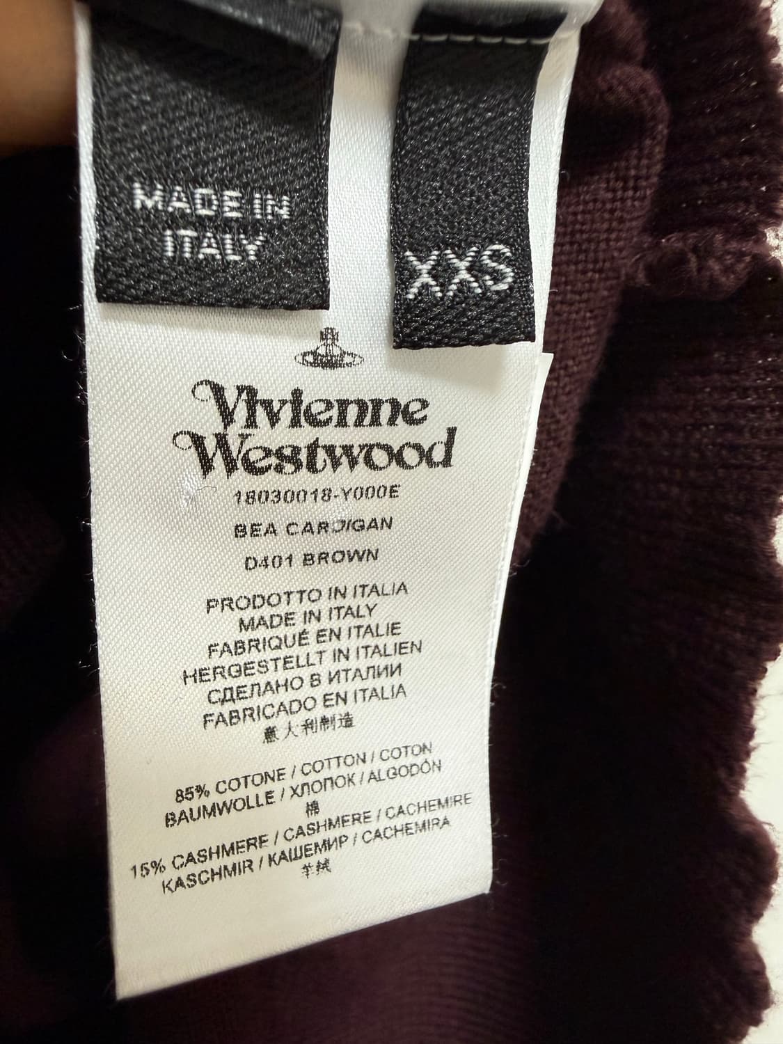 비비안웨스트우드 베아 가디건 상품이미지3