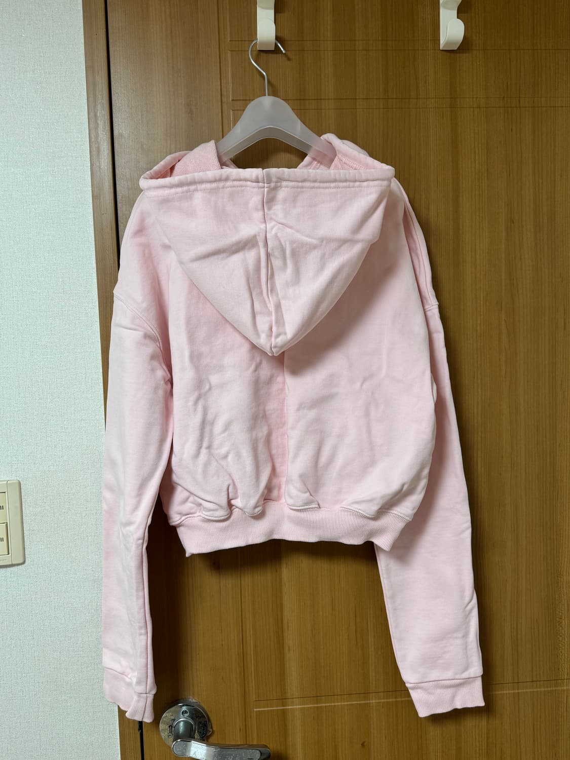 새상품) 페일제이드 슈가마미 핑크 크롭 후드티 상품이미지2