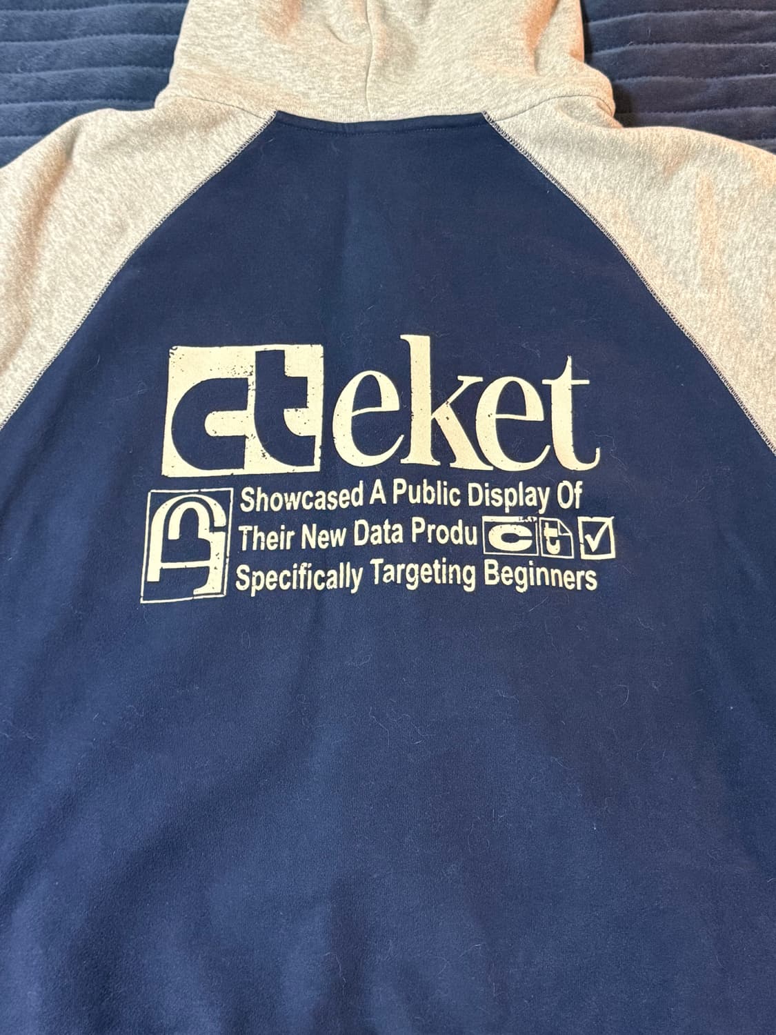 테켓 후드집업 네이비 상품이미지3