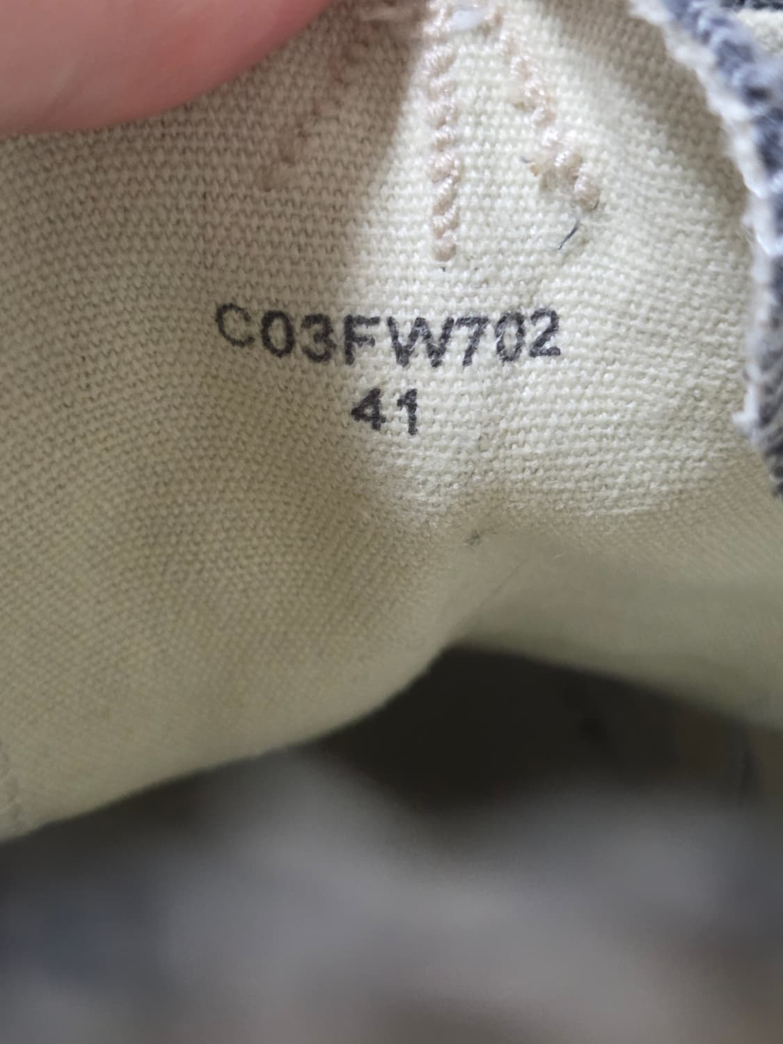 메종 미하라 야스히로 x 나이젤 카본 로우 컷 스니커즈 다크 네이비 41 상품이미지10