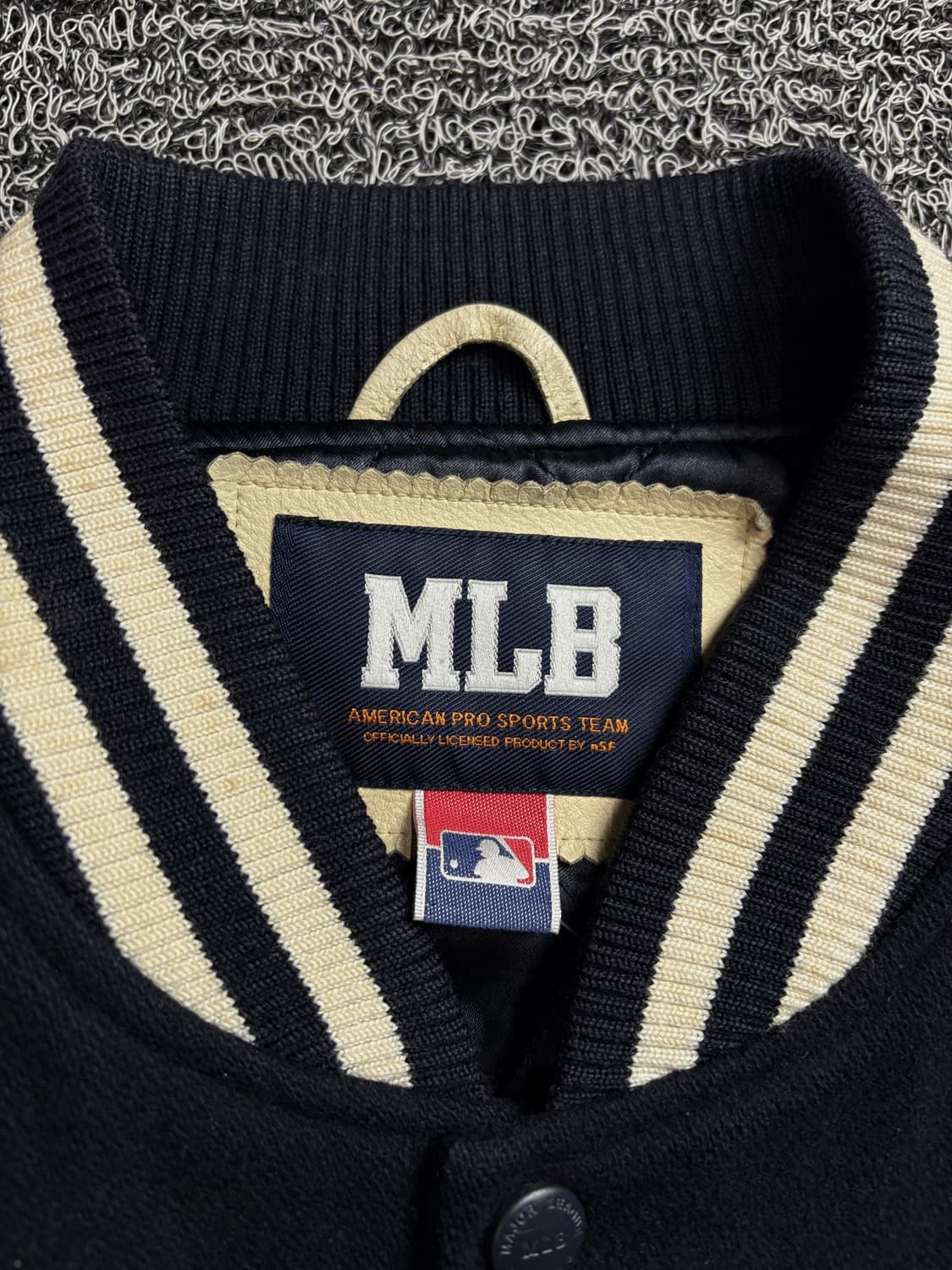 MLB 시애틀 마리너스 소가죽 모직 바시티 자켓 2181 상품이미지4