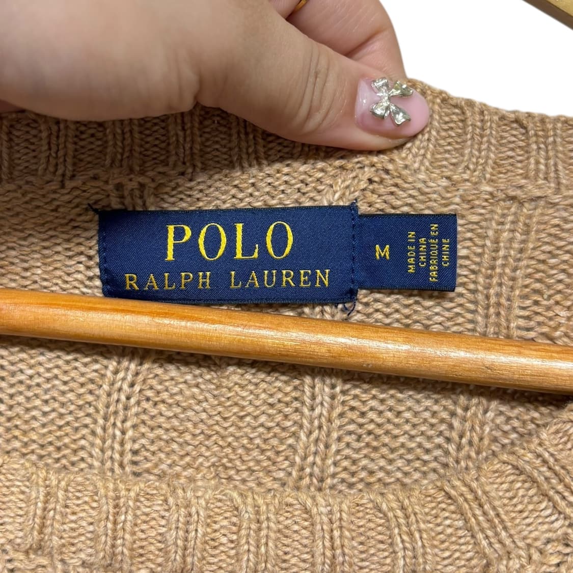 3773 폴로 랄프로렌 브라운 꽈베기 케이블니트 상품이미지4