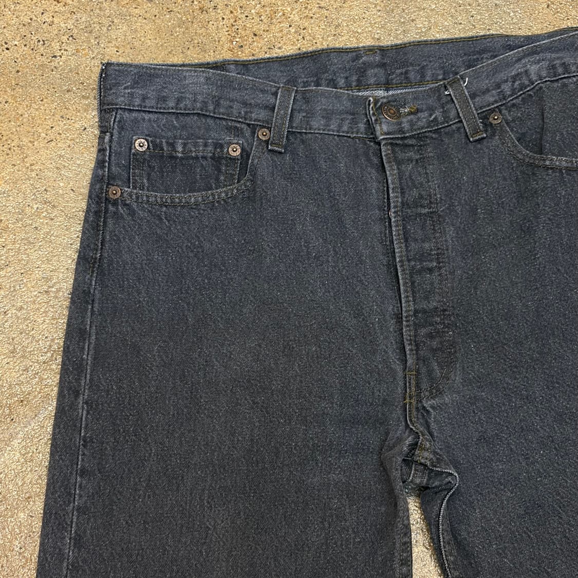 90s Made in USA 미국 빈티지 리바이스 501 블랙진 청바지 상품이미지3